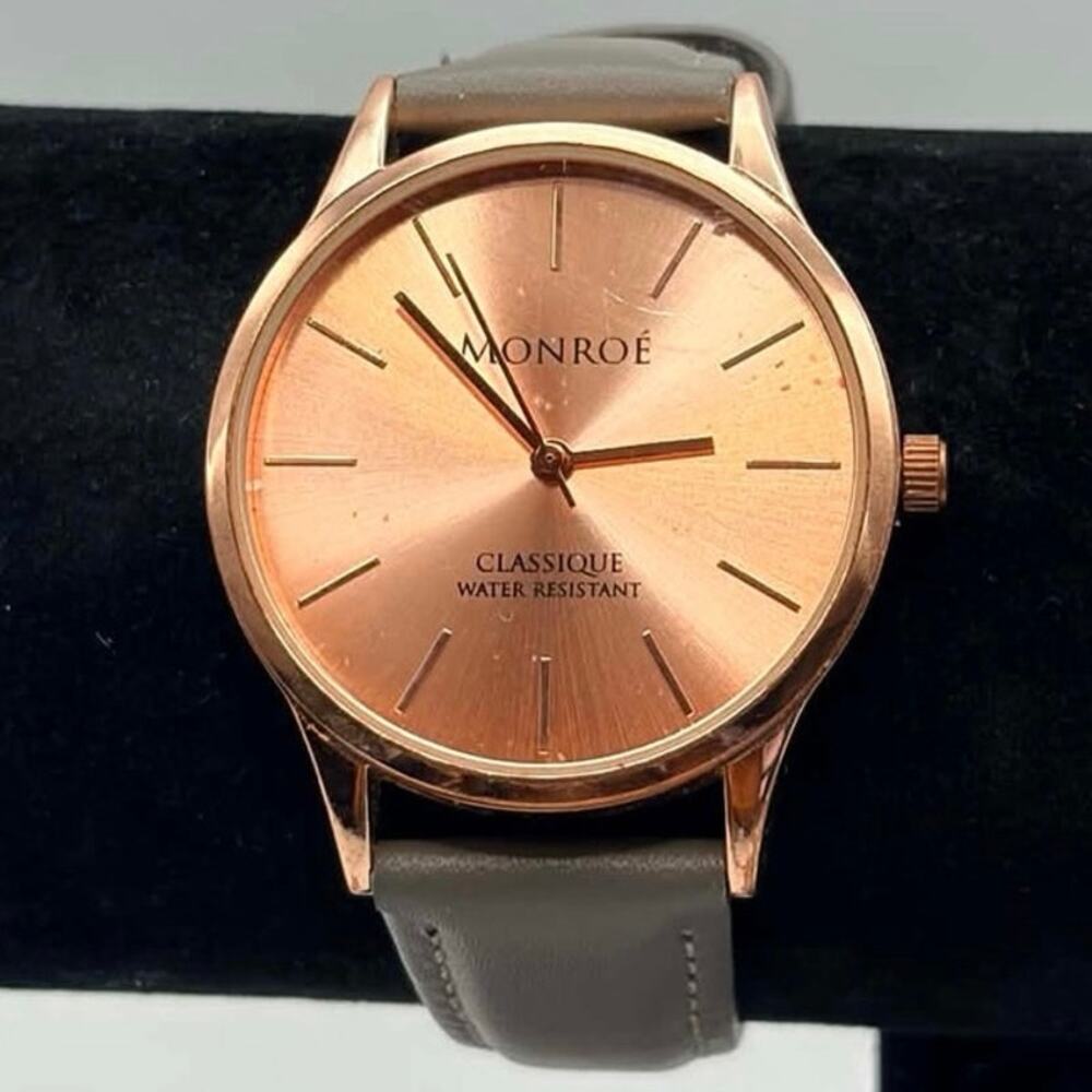 Rose Gold & Green Monroe Watch